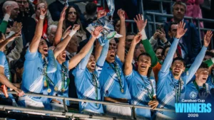 Manchester City Defeat Arsenal 2-0 to Win Carabao Cup 2026: Nico O’Reilly Shines at Wembley