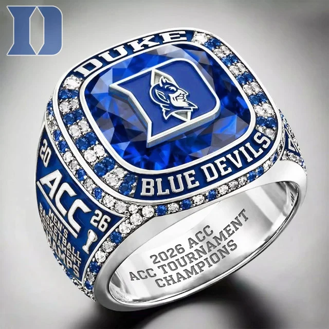 Duke Blue Devils 2026 ACC Tournament Champions Championship Ring - Front View