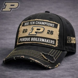 Purdue Boilermakers Big Ten Champions 2026 Cap