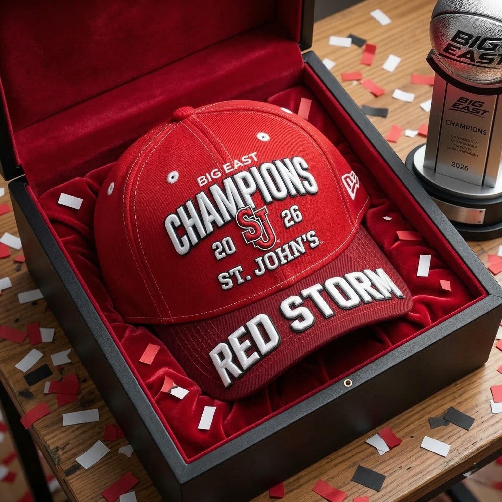 St. John's Red Storm Big East Champions 2026 Cap - Detail View