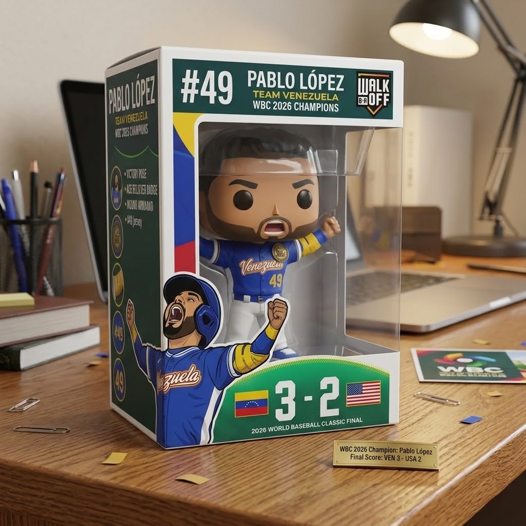 Team Venezuela Pablo López WBC 2026 Champions Funko Pop Figure - Detail View