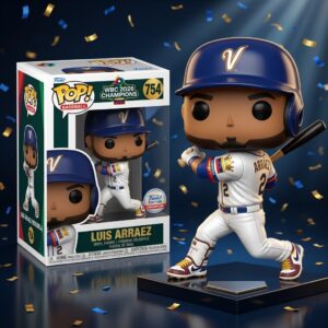 Venezuela Baseball Team Luis Arraez WBC 2026 Champions Funko Pop Vinyl Figure
