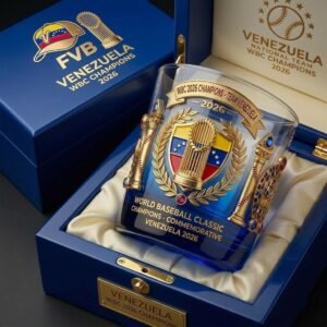 Venezuela WBC 2026 Champions Commemorative Whiskey Glass