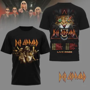 Def Leppard Live 2026 Tour Dates T-Shirt