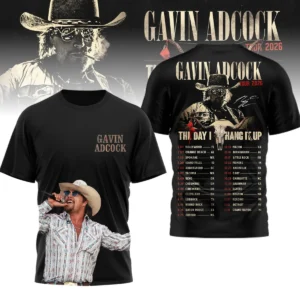 Gavin Adcock The Day I Hang It Up Tour 2026 T-Shirt