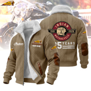Indian Motorcycle 125 Years Anniversary 1901-2026 Personalized Fleece Jacket