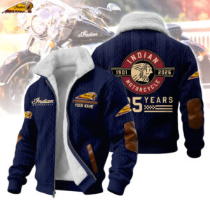 Indian Motorcycle 125 Years Anniversary 1901-2026 Personalized Fleece Jacket