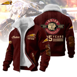 Indian Motorcycle 125 Years Anniversary 1901-2026 Personalized Fleece Jacket