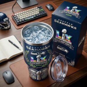 Seattle Seahawks Super Bowl LX Champions 2026 Tumbler