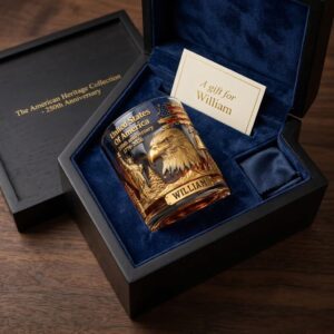 United States Of America 250th Anniversary 1776-2026 Personalized Whiskey Glass