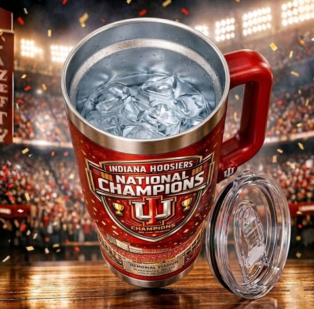 Indiana Hoosiers 2026 National Champions Tumbler - Detail View