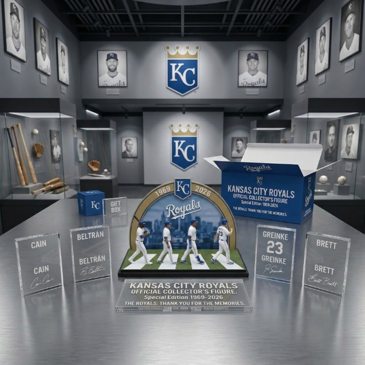 Kansas City Royals 1969-2026 Thank You For The Memories Acrylic Plaque - Detail View