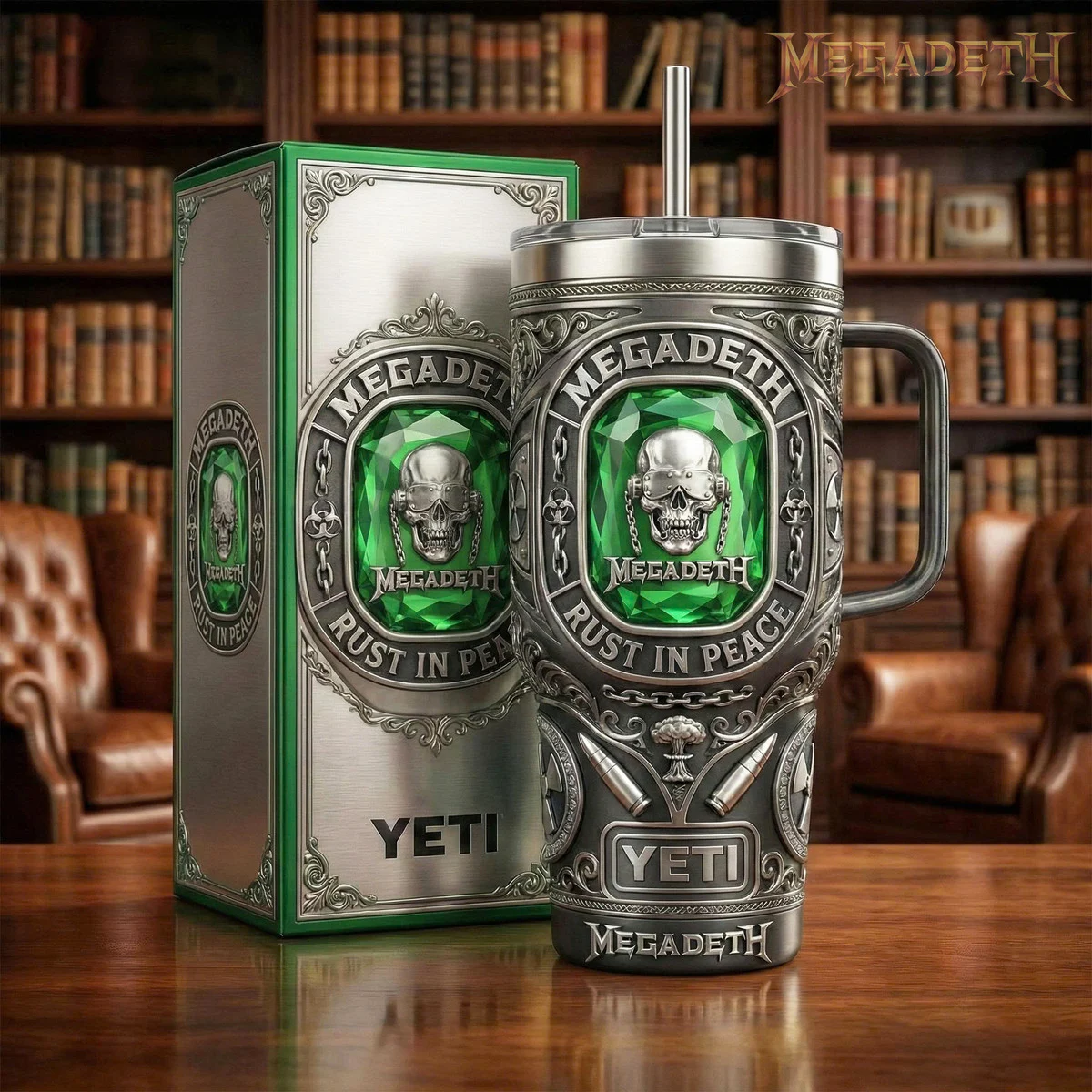 Megadeth Rust In Peace YETI Tumbler - Front View