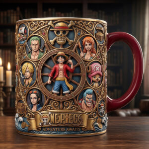 One Piece Straw Hat Pirates 3D Mug
