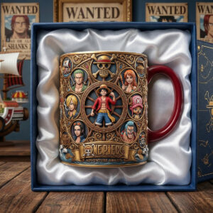 One Piece Straw Hat Pirates 3D Mug