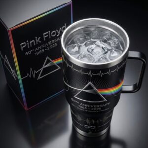 Pink Floyd 60th Anniversary 1965-2025 Tumbler with Handle
