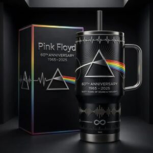 Pink Floyd 60th Anniversary 1965-2025 Tumbler with Handle