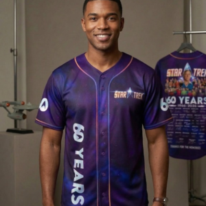 Star Trek 60 Years 1966-2026 Anniversary Signatures Baseball Jersey