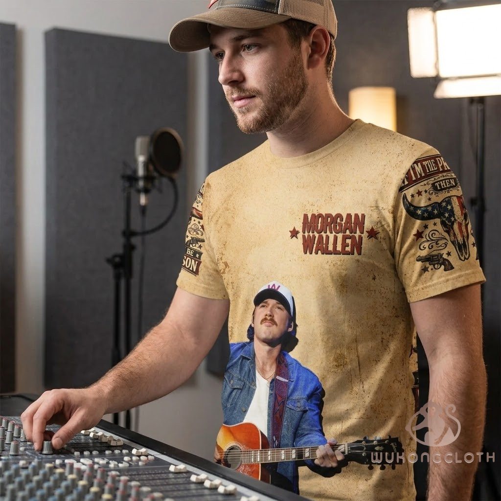 Morgan Wallen If I'm The Problem Then You Might Be The Reason T-Shirt - Detail View