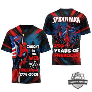 Spider-Man 250 Years of Freedom 1776-2026 T-Shirt