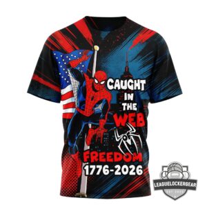 Spider-Man 250 Years of Freedom 1776-2026 T-Shirt
