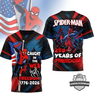 Spider-Man 250 Years of Freedom 1776-2026 T-Shirt