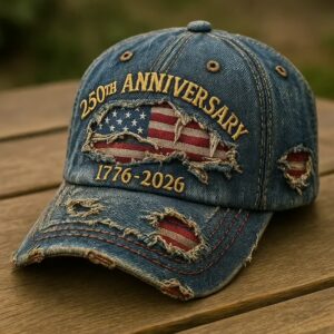 USA 250th Anniversary 1776-2026 Denim Cap