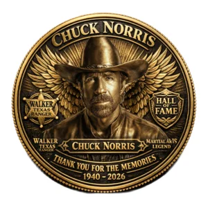 Chuck Norris 1940-2026 The Legend Texas Ranger Commemorative Coin