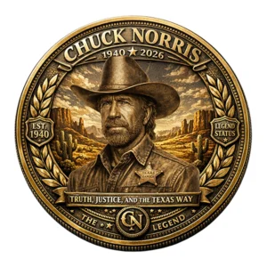 Chuck Norris 1940-2026 The Legend Texas Ranger Commemorative Coin