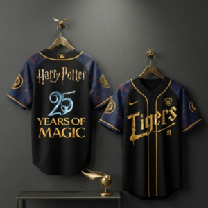 Detroit Tigers x Harry Potter 25 Years Of Magic Baseball Jersey