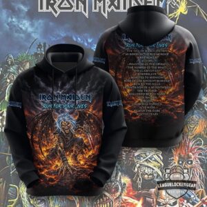 Iron Maiden Run For Your Lives Tour 3D Hoodie