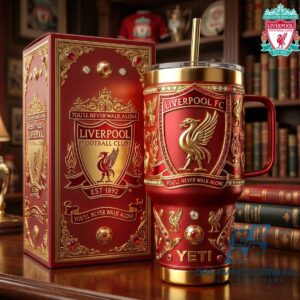 Liverpool FC You'll Never Walk Alone Gold Tumbler