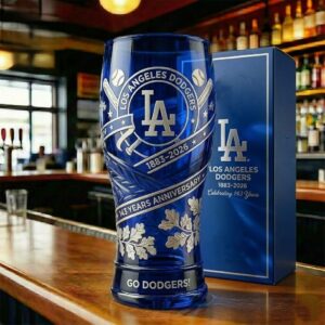 Los Angeles Dodgers 143 Years Anniversary 1883-2026 Pilsner Glass