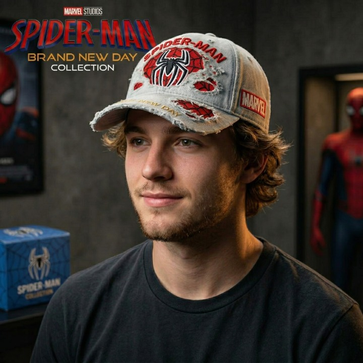 Spider-Man Brand New Day Distressed Cap - Detail View