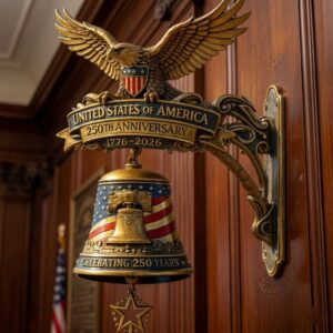 United States of America 250th Anniversary 1776-2026 Wall Bell