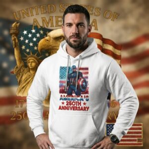 Captain America America's 250th Anniversary Hoodie
