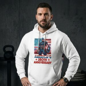 Captain America America's 250th Anniversary Hoodie