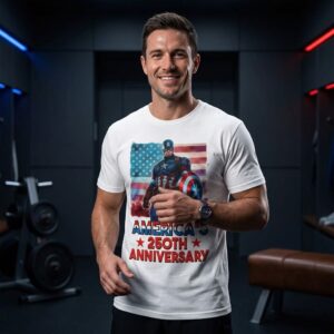 Captain America America's 250th Anniversary T-Shirt