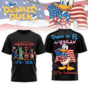 Donald Duck America 250th Anniversary 1776-2026 T Shirt