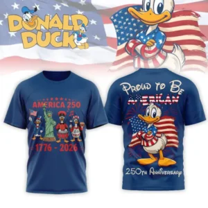 Donald Duck America 250th Anniversary 1776-2026 T Shirt