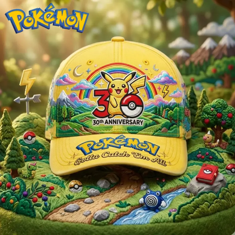 Pokemon 30th Anniversary Cap - Front View