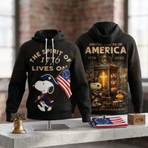 Snoopy Spirit of 1776 250th Anniversary Hoodie