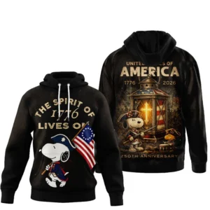 Snoopy Spirit of 1776 250th Anniversary Hoodie