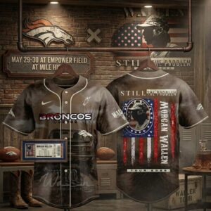 Denver Broncos x Morgan Wallen Still The Problem Tour 2026 Baseball Jersey