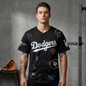 Avenged Sevenfold LA Dodgers North American Tour 2026 Baseball Jersey