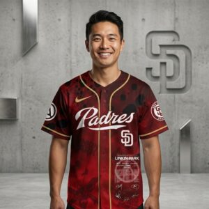 Linkin Park San Diego Padres From Zero World Tour Signatures Baseball Jersey
