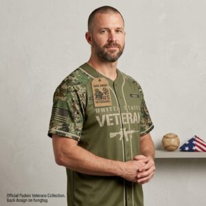 San Diego Padres Veterans Day Night Game Custom Baseball Jersey