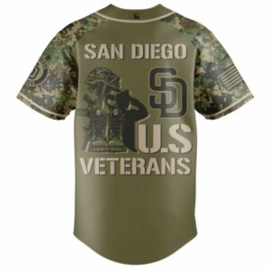 San Diego Padres Veterans Day Night Game Custom Baseball Jersey