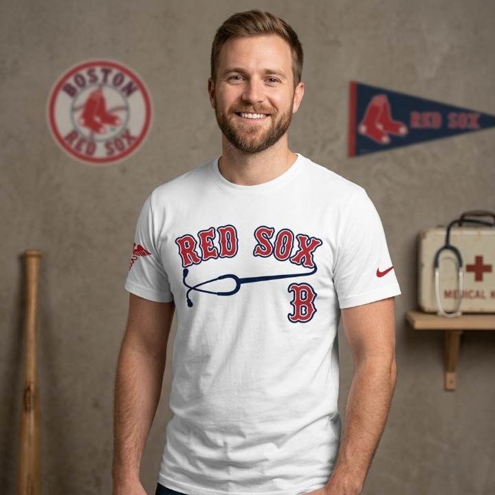 Boston Red Sox Healthcare Appreciation Night T-Shirt - Detail View