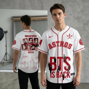 BTS x Houston Astros Is Back Signed Baseball Jersey